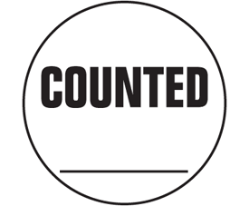 1 1/2" Circles Preprinted COUNTED (8,000 Labels)
