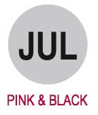 1 1/2" Circles Preprinted JUL Labels (8,000 Labels)