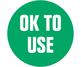 1 1/2" Circles Preprinted OK TO USE (8,000 Labels)