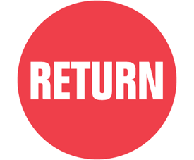 1 1/2" Circles Preprinted RETURN (8,000 Labels)