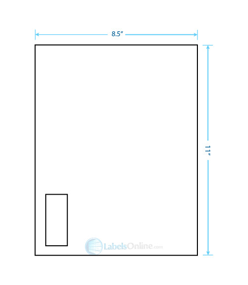 1.125" x 2.6875" - 1 up - Clear Matte (Laser / Inkjet)