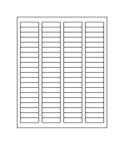 1 3/4" x 1/2" Laser/Inkjet Labels; 80 up; 250 sheets/case - Standard White Matte
