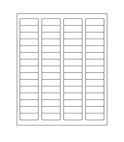 1 3/4" x 2/3" Laser/Inkjet Return Address Labels; 60 up; 250 sheets/case - Standard White Matte