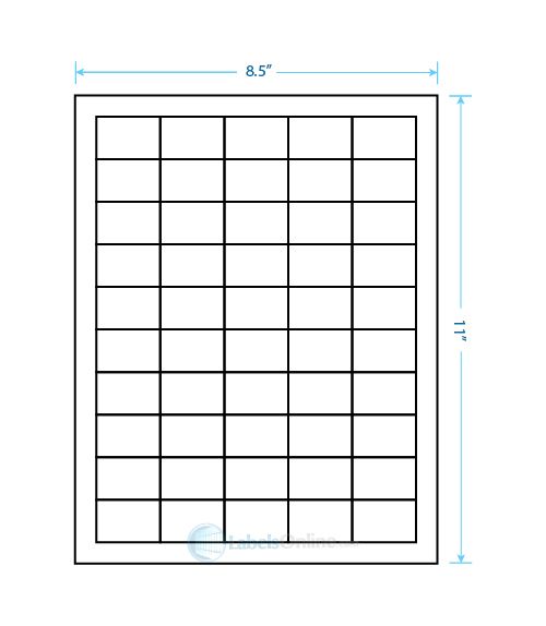 1.5" x 1" Barcode Labels - 50 up - Standard White Matte