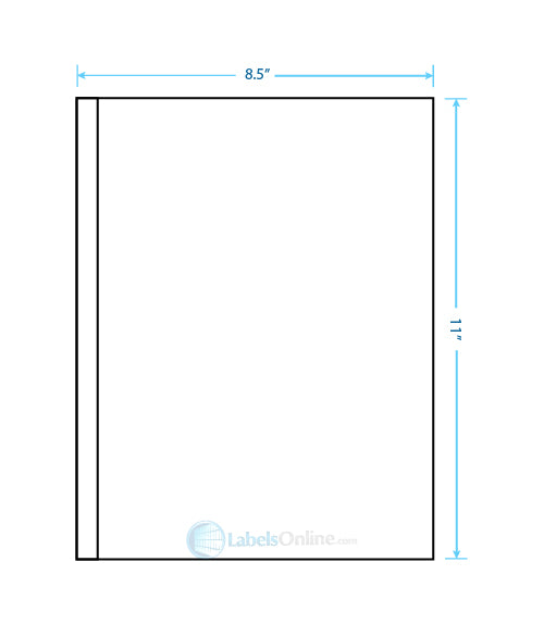 1 @ .5" x 11"; 1 @ 8" x 11" - 2 up - Clear Matte (Laser / Inkjet)