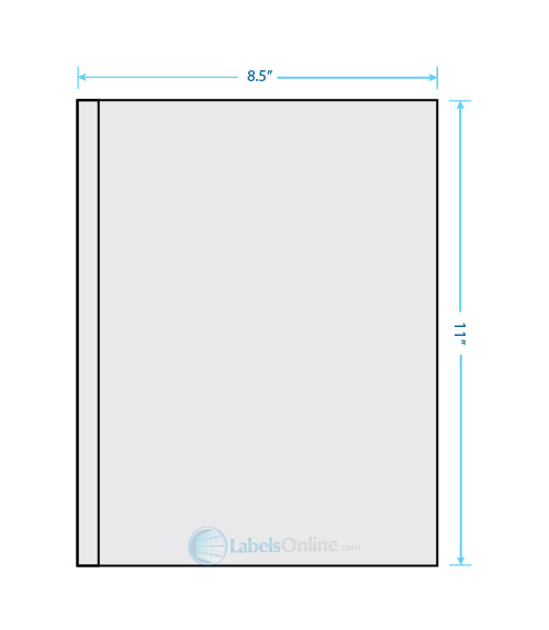 1 @ .5" x 11"; 1 @ 8" x 11" - 2 up - Recycled (Laser / Inkjet)