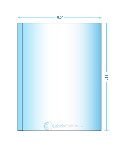 1 @ .5" x 11"; 1 @ 8" x 11" - 2 up - White Vinyl Drum (Laser)
