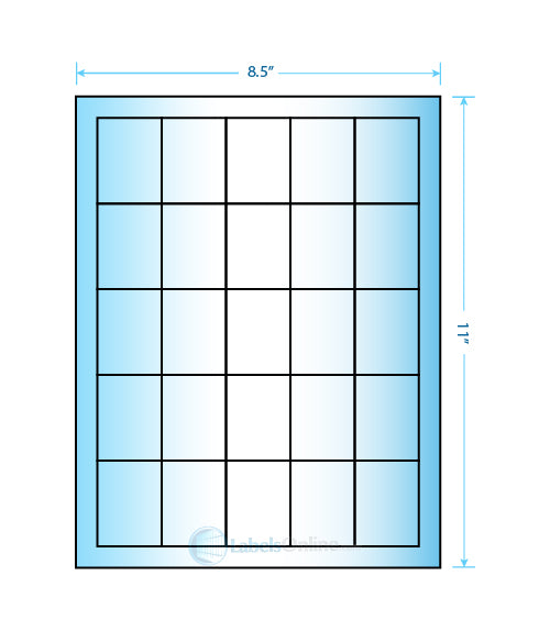 1.5" x 2" - 25 up - High Gloss