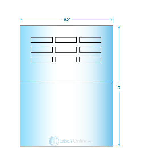 1.96" x .46" - 10 up - Mid Gloss (Laser)
