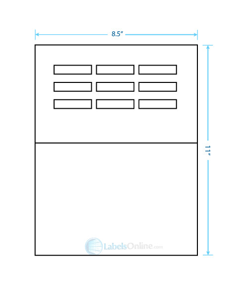 1.96" x .46" - 10 up - Opaque/Blockout (Laser / Inkjet)