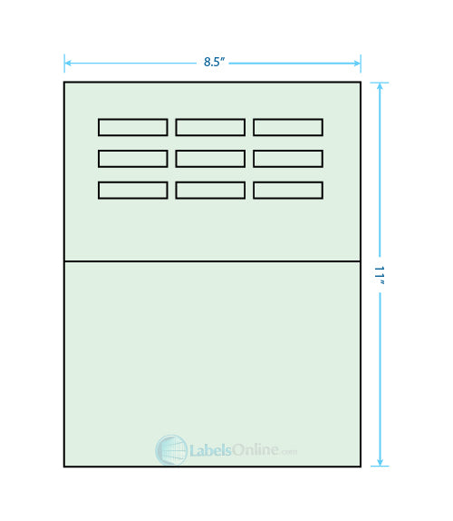 1.96" x .46" - 10 up - Pastel Green (Laser)
