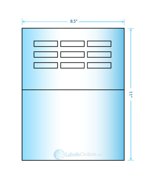 1.96" x .46" - 10 up - Premium High Gloss (Laser)