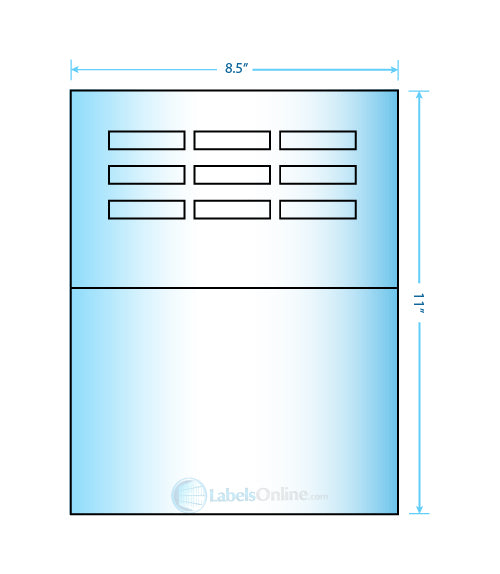 1.96" x .46" - 10 up - White Vinyl Drum (Laser)