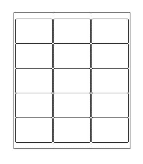 2 2/3" x 2" Laser/Inkjet Non Wrap 3 1/2" Disk Labels; 15 up; 250 sheets/case - Standard White Matte