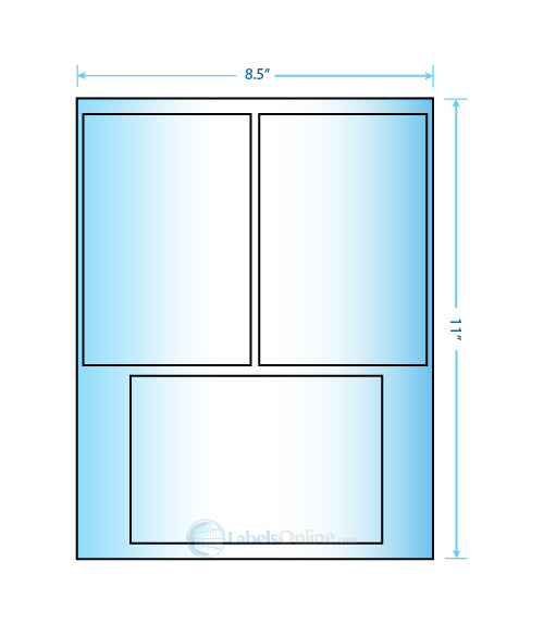 2@ 4" x 6"; 1@ 6" x 4" - 3 up - Premium High Gloss (Laser)