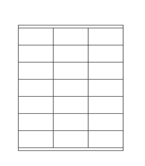 2 5/6" x 1 1/2" Laser/Inkjet Address Labels; 21 up; 250 sheets/case - Standard White Matte