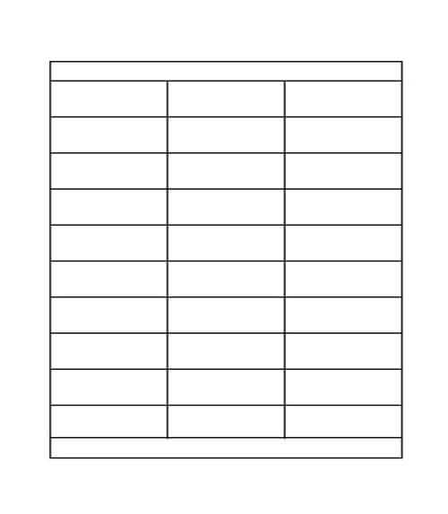 2 5/6" x 1" Laser/Inkjet Labels; 30 up; 1000 sheets/case - Standard White Matte