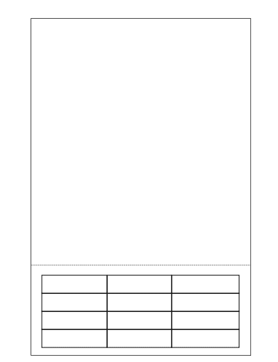 2.5" x 0.75" Integrated Labels; 12 up (1,500 sheets/case) - 8.5" x 14" sheet size