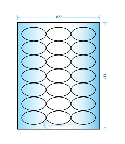 2.5" x 1.375" - 21 up - High Gloss