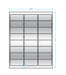 2.625" x 1.25" - 24 up - Silver Foil (Laser)