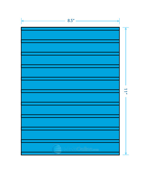 2.83" x 1.375" - 24 up - Fluorescent Blue (Laser)