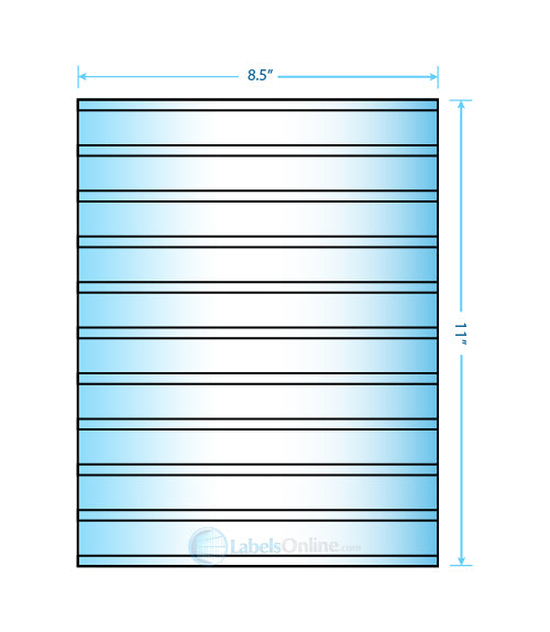 2.83" x 1.375" - 24 up - Mid Gloss (Laser)