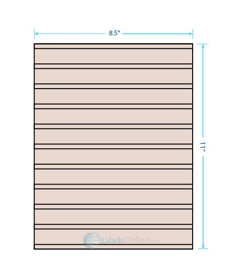 2.83" x 1.375" - 24 up - Pastel Tan (Laser)