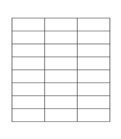 2.83" x 1.375" Laser/Inkjet Labels; 24 up (24,000 labels/case) - Standard White Matte