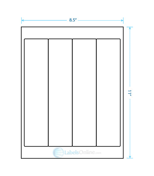 2" x 9" - 4 up - Removable