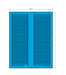 3.125" x .5" - 40 up - Fluorescent Blue (Laser)