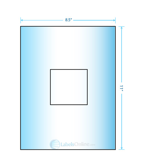 3.1494" x 3.3072" - 1 up - Mid Gloss (Laser)