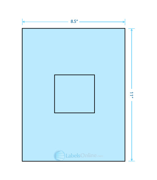 3.1494" x 3.3072" - 1 up - Pastel Blue (Laser)