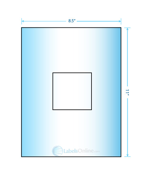 3.1494" x 3.3072" - 1 up - Premium High Gloss (Laser)