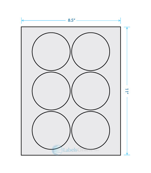 3.25" Circle - 6 up - Recycled