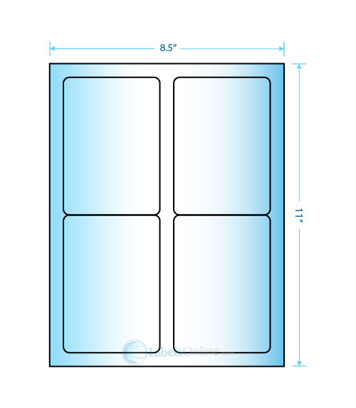 3.5" x 5" - 4 up - High Gloss