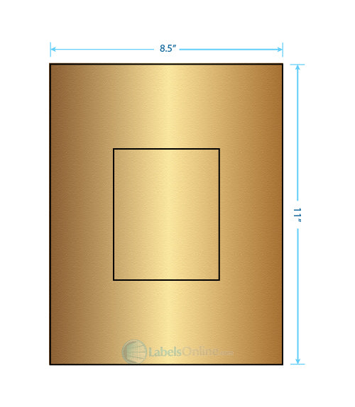 3.8584" x 4.8037" - 1 up - Gold Foil (Laser)