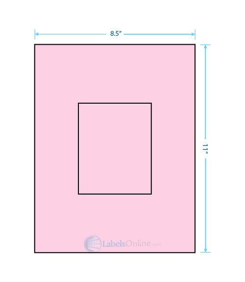 3.8584" x 4.8037" - 1 up - Pastel Pink (Laser)
