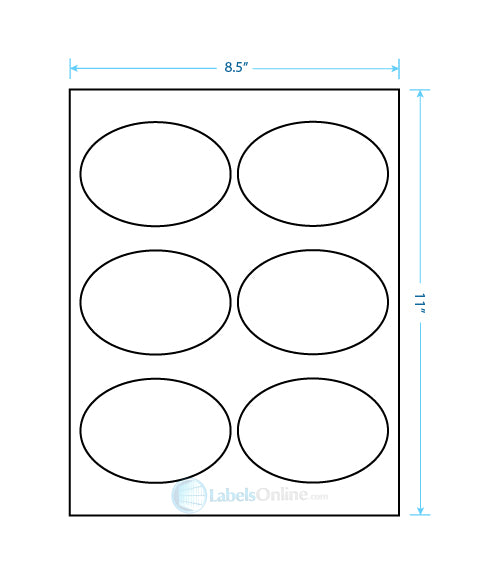 3.875" x 2.6875" Barcode Labels - 6 up - Clear Matte