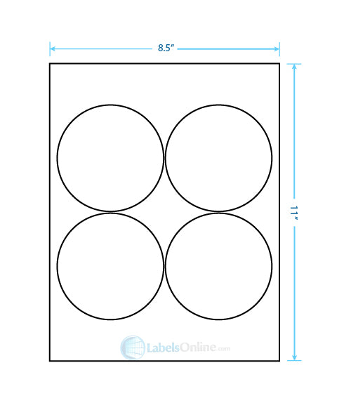 3.9375" - 4 up - Clear Matte (Laser)