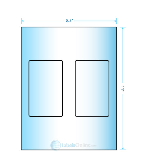3" x 5" - 2 up - Mid Gloss (Laser)
