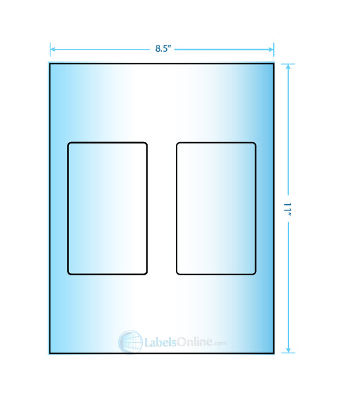 3" x 5" - 2 up - Premium Photo Gloss (Inkjet)