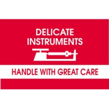 3" x 5" Permanent Adhesive, Preprinted DELICATE INSTRUMENTS, HANDLE WITH GREAT CARE (3000 Labels)