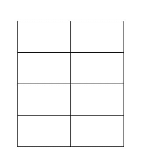 4 1/4" x 2 3/4" Laser/Inkjet Shipping or Address Labels; 8 up; 250 sheets/case - Standard White Matte