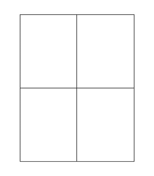 4 1/4" x 5 1/2" Laser/Inkjet Shipping Labels; 4 up; 100 sheets/case - Standard White Matte