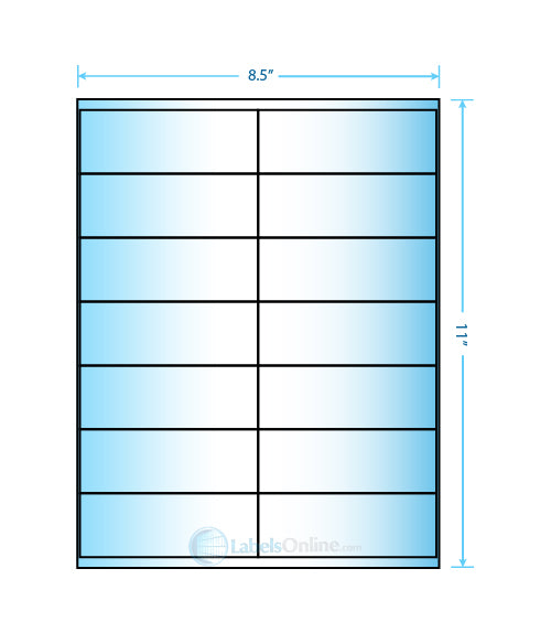 4.1875" x 1.5" - 14 up - Premium High Gloss (Laser)