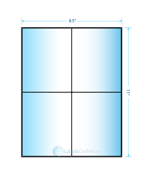 4.1875" x 5.4375" - 4 up - Mid Gloss