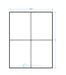 4.1875" x 5.4375" - 4 up - Standard White Matte