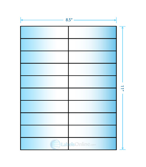 4.25" x 1.1" - 20 up - Premium Photo Gloss (Inkjet)
