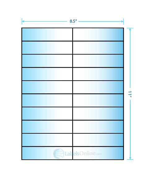 4.25" x 1.1" - 20 up - White Vinyl Drum (Laser)