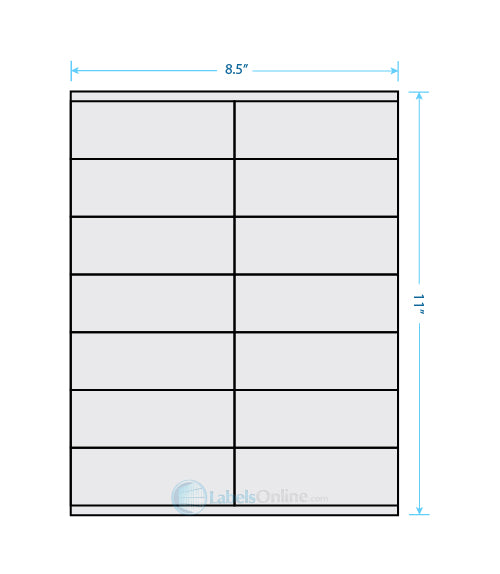 4.25" x 1.5" Barcode Labels - 14 up - Recycled